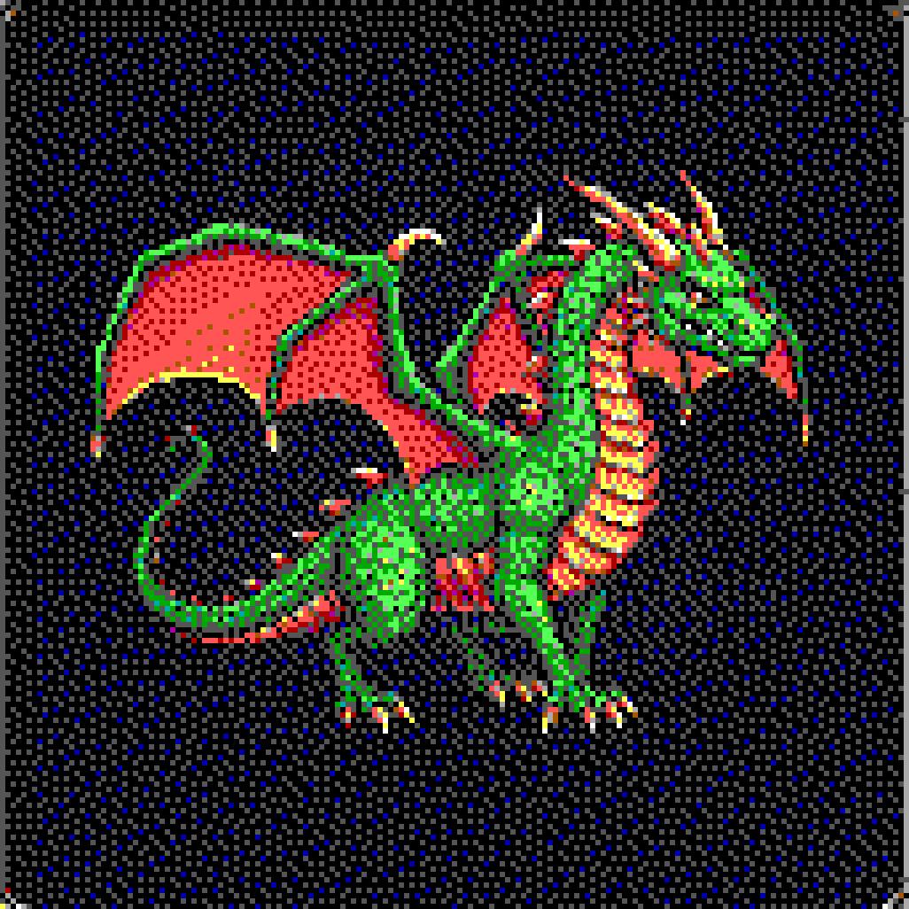 EGA 像素艺术画作